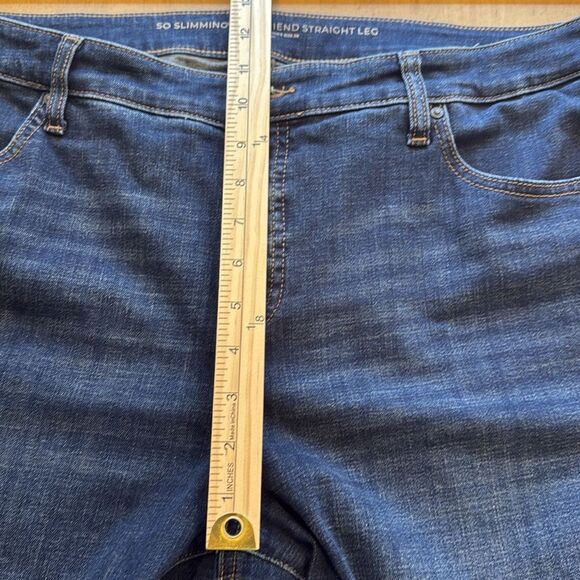 Chico's So Slimming Girlfriend Leg High Rise Jeans Size 3 XL Size 16 - Picture 7 of 10